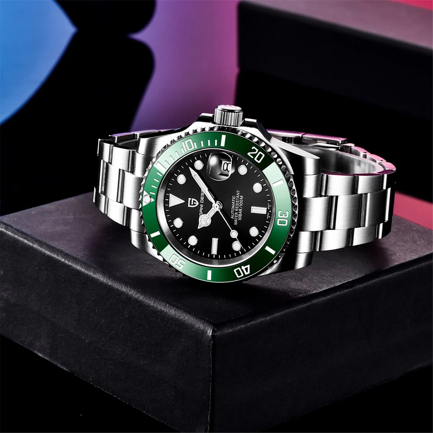 New 40mm Men Automatic Mechanical Watches Men Luxury