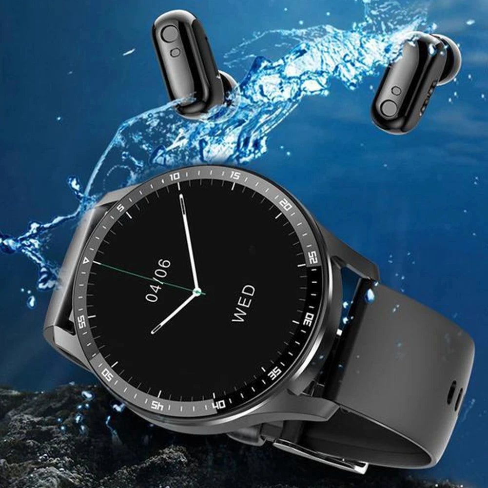 Smart watch with earbuds