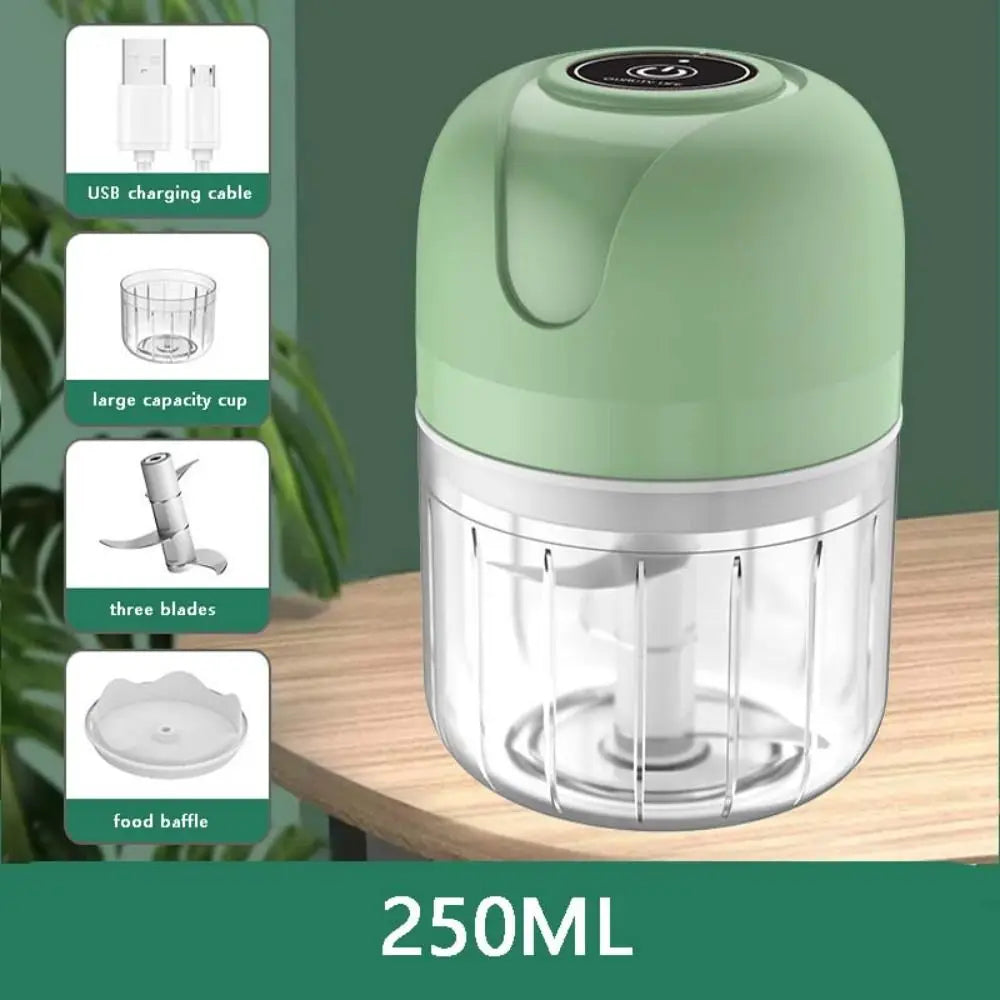 USB Rechargeable Mini Electric Garlic and Food Chopper
