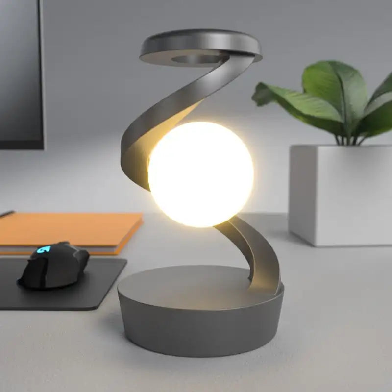 Rotating moon desk lamp