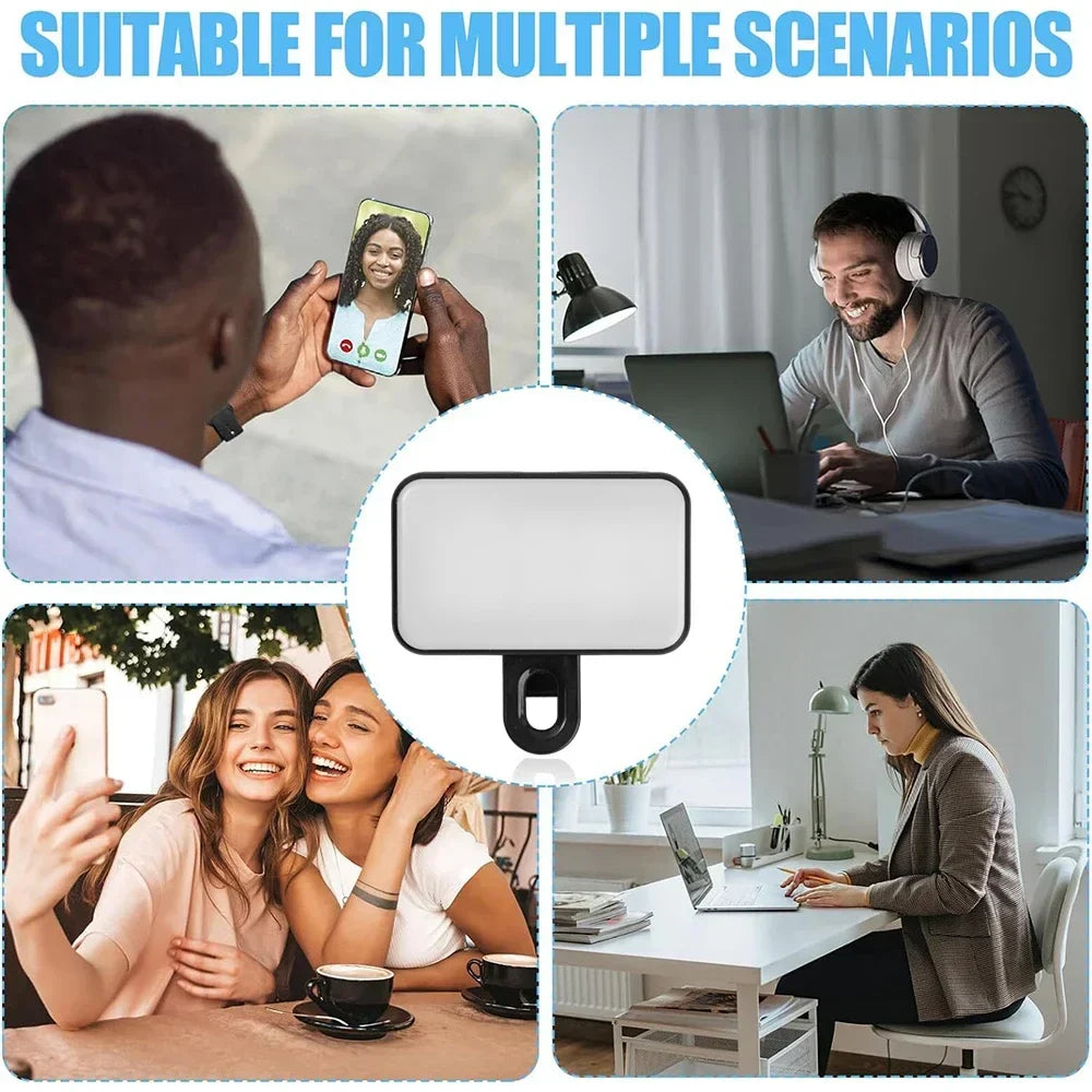 Mini Rechargeable Cellphone Selfie Light for iPhone Photography