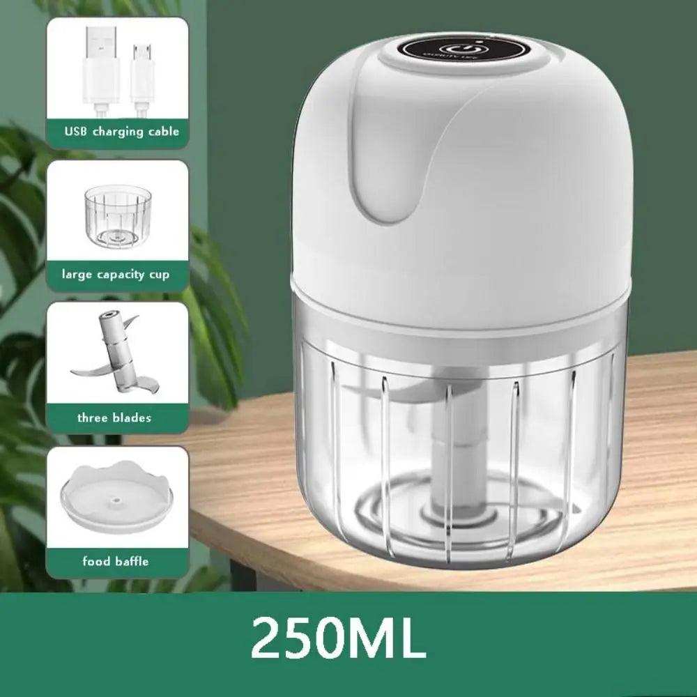 USB Rechargeable Mini Electric Garlic and Food Chopper