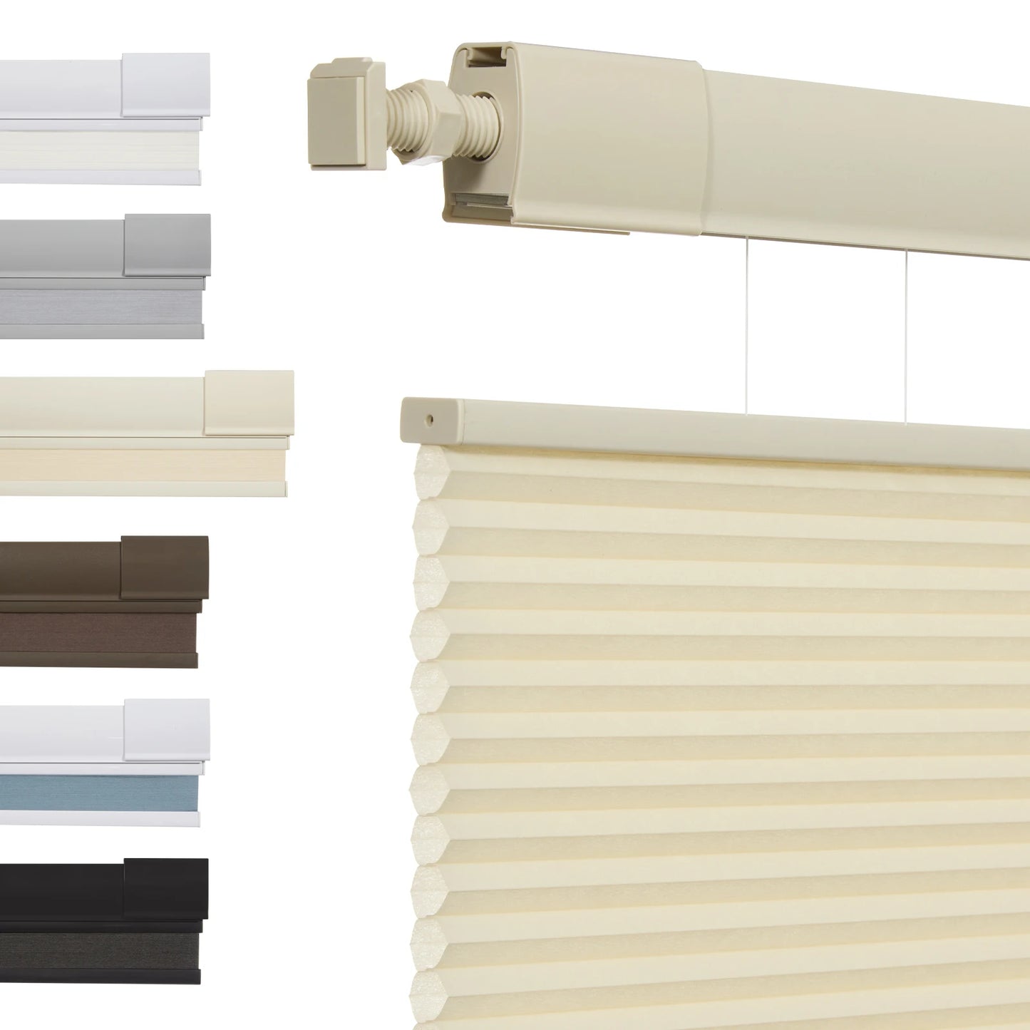 SnapFit Cordless Shades – No Drill, Instant Privacy & Light Control