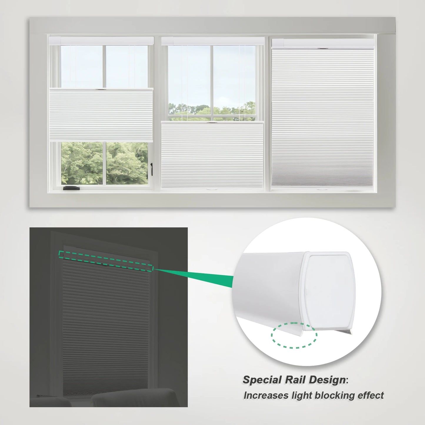 SnapFit Cordless Shades – No Drill, Instant Privacy & Light Control