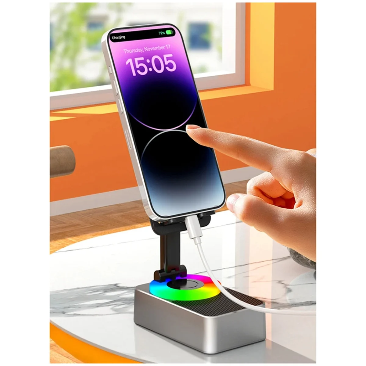5-in-1 Wireless Bluetooth Speaker & Phone Holder