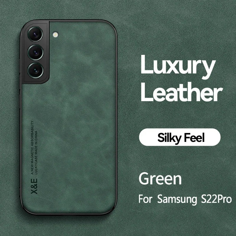 Magnetic Leather Case - Shockproof for Samsung Galaxy S24/S23/S22/S21/S20 FE, S10+