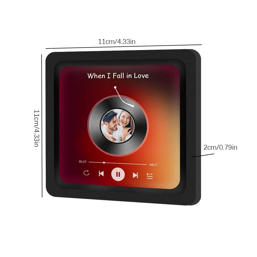 Personalized Music Fridge Magnet – Add Your Favorite Song and Photo!