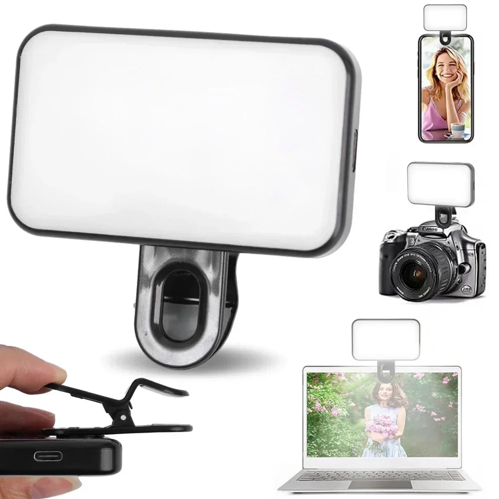 Mini Rechargeable Cellphone Selfie Light for iPhone Photography