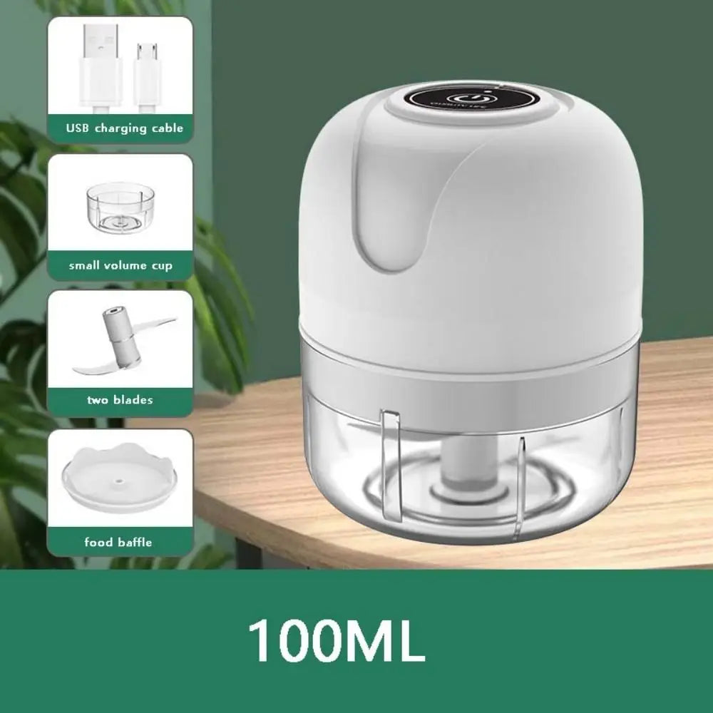 USB Rechargeable Mini Electric Garlic and Food Chopper